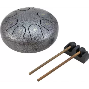DIMAVERY TD-8 steel tongue drum, argent (26058339)