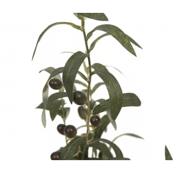 EUROPALMS Artificial Olive Tree, 68 cm, Green Leaves, Black Pot 82506421