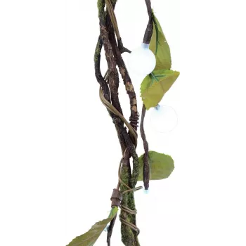 EUROPALMS Peat Myrtle Garland with LEDs, White, 180 cm 83330308