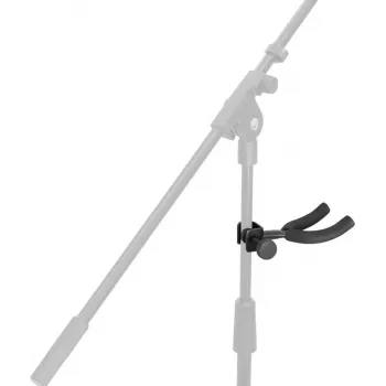 DIMAVERY Support de guitare adaptateur pour pieds de microphone, noir 26348028