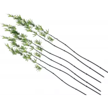 EUROPALMS Artificial Bamboo Stick with Leaves, 180cm, 6-Pack 82509260