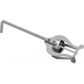 DIMAVERY lyre de marche pour trompette, métal nickelé, fixation à pince, argent 26600540