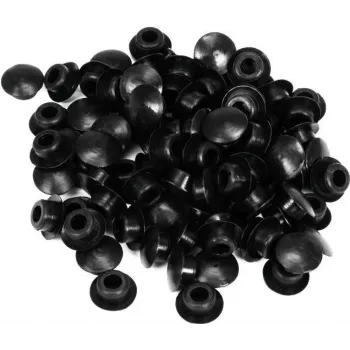 ACCESSORY Silicone Sealing Cap 8.5 mm Black, 100 pcs 60112480