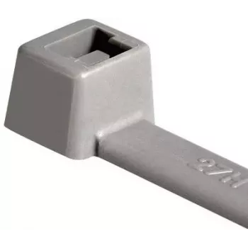 Collier de serrage en polyamide gris HellermannTyton 116-01818, 100 mm x 2,5 mm, faisceau 22 mm, pack de 100