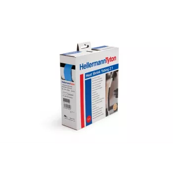 HellermannTyton Insultite HIS-1/2-PEX-BU gaine thermorétractable, 2:1, 12,7 mm, bleue, 1,2 m 300-31276