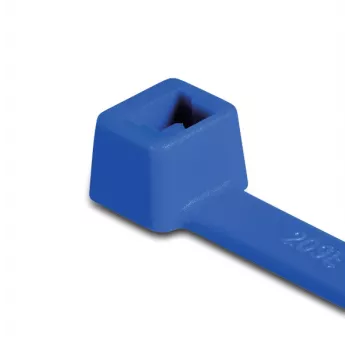 HellermannTyton T150R collier de serrage, bleu, PA66, 380mm x 8,8mm, lot de 100 116-15016