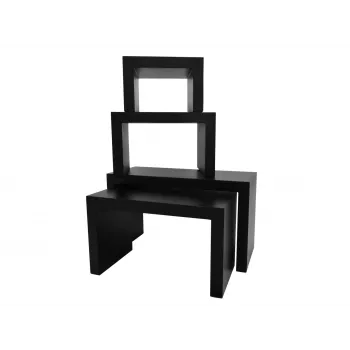 EUROPALMS Lightweight Decorative Table Set, Black (83011897)