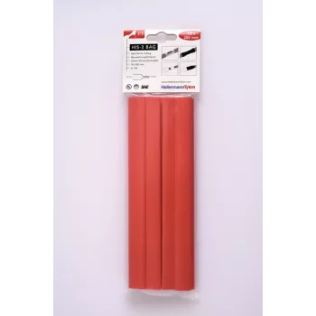 HELLERMANNTYTON HIS-3 ensemble de gaines thermorétractables, 3:1, 12 mm / 4 mm, rouge 308-31211