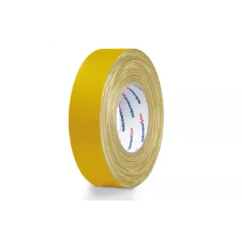 Hellermann Tyton HTAPE-TEX-19x50 ruban textile jaune 19 mm x 50 m 712-00502