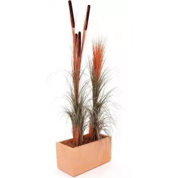 Herbe de roseau artificielle EUROPALMS, brun clair, 127 cm 82505852