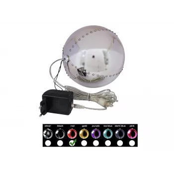 Boule de neige LED EUROPALMS 15 cm, rouge 83501243