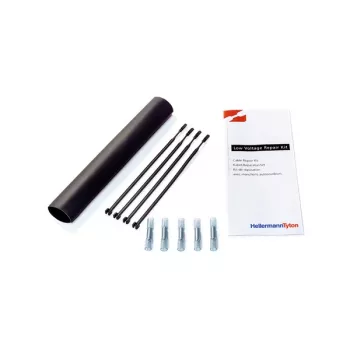 Gaine thermorétractable HellermannTyton 380-04004 TF21, 2:1, 4,0 mm, noire, 10 m