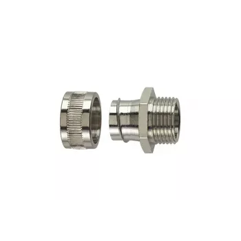 Raccord de connexion en laiton nickelé HellermannTyton SC40-FM-M40 M40 pour conduit SC 40 mm