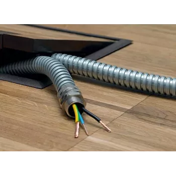 Conduit rigide galvanisé (GRC) HellermannTyton SC10-GS-ML 10 mm x 3 m, acier, EN 61386-21, intérieur et extérieur 166-30110