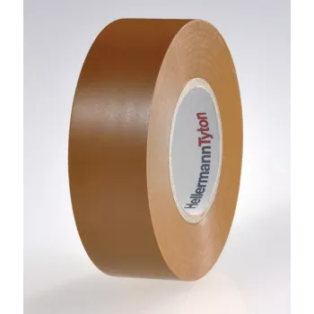 Ruban isolant en PVC HellermannTyton 710-00158, 19 mm x 20 m, noir