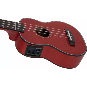 Ukulélé soprano DIMAVERY UK-100, Flamed Red 26255807