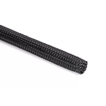 HellermannTyton Helagaine HEGMAN gaine tressée, diamètre nominal 40 mm, noire, polyester, -50°C à +150°C, conforme ELV, longueur 4 cm 170-13000