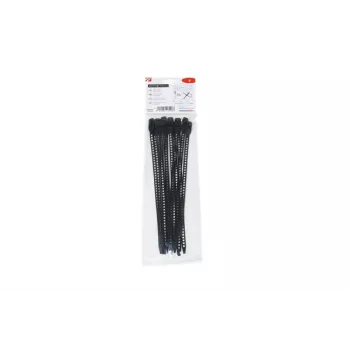 Serre-câble réutilisable HellermannTyton SOFTFIX® 260 x 7 mm, noir, lot de 12 115-07270