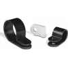 HellermannTyton H9P PA66HS BK 100 Cable Tie Mount, Black, 4.2 mm Hole, M4 Screw, Heat Stabilised PA66, 100 pcs