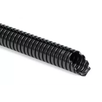 Gaine de protection annelée HellermannTyton 166-12013 HG-ELWS12-PA6-BK, noire, diamètre intérieur 10 mm, 50 m