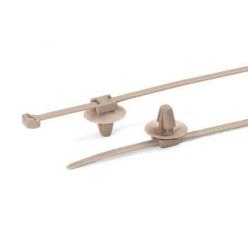 Collier de câbles HellermannTyton 156-01091 PT2AP2SFT6.5-PEEK-BGE 145 mm 3,4 mm beige (1 pièce)