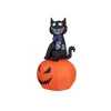 EUROPALMS Halloween Inflatable Figure Cat with Pumpkin, 183cm 83316152