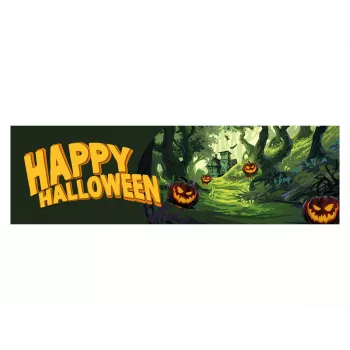 Bannière Halloween EUROPALMS, forêt de fantômes, 300x90 cm 80164205