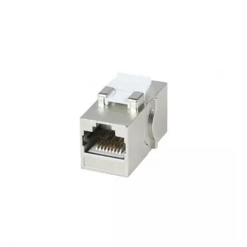 Module coupleur keystone RJ45 Cat6A blindé SYNERGY21 S216317V4, femelle à femelle, Slimline court, boîtier métallique