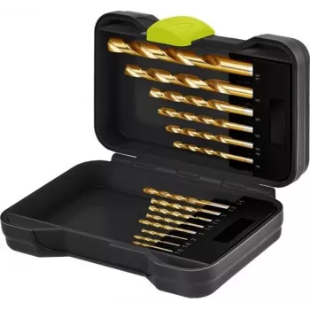 Ensemble de forets métal HSS Goobay 77850, 15 pièces, 1,5-10 mm, DIN 338, en boîte de rangement