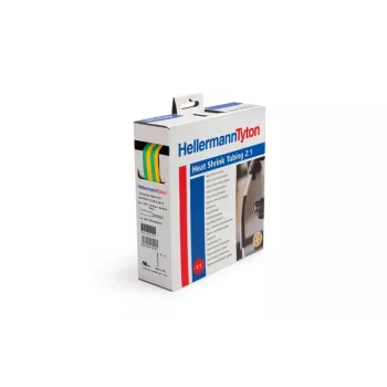 HellermannTyton HIS-PACK Boîte de gaine thermorétractable 6,4/3,2 mm jaune/vert 5 m 300-30647