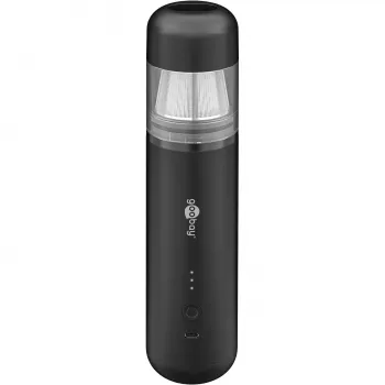 Aspirateur à main sans fil mini Goobay Superior WENTRONIC, noir, 7 accessoires, 3 brosses, USB-C, 8000 Pa 77829