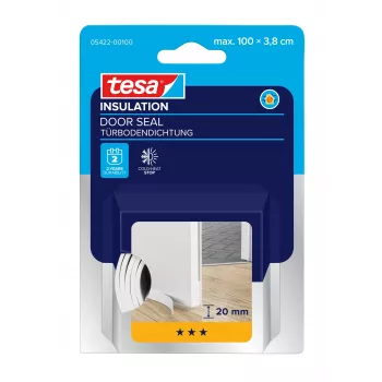 tesamoll UNIVERSAL Ruban d'étanchéité pour porte Blanc 38 mm x 1 m (05422-00100-01)