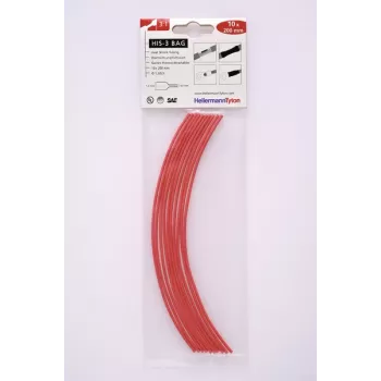 Gaine thermorétractable HellermannTyton HIS-3-BAG 3:1 1,5 mm à 0,5 mm rouge 10 pièces