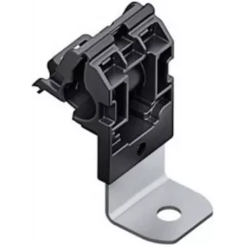 Pince P à cliquet HellermannTyton 151-01643 RCA90SM6-PA66HIRHSUV/ST/ZN-BK, fixation à vis, PA66HIRHSUV, plaque en acier zingué, noire
