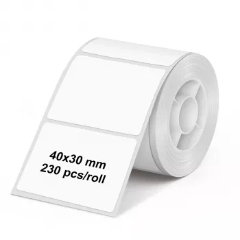 Olympia 6320 Label Roll 40 mm x 30 mm White 230 Labels