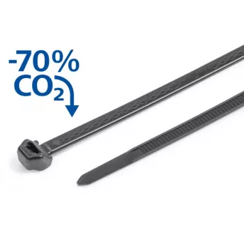 Collier de câbles réutilisable HellermannTyton S50ROS-PP-BK, 200 x 4,9 mm, antidérapant, polypropylène, noir, 100 pièces 118-00272