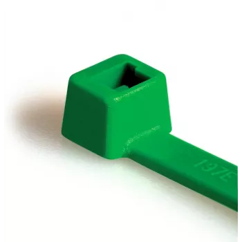 Collier de câbles standard HellermannTyton T80L-N66-GN-C1, 390 x 4,6 mm, vert, 100 pièces 116-05415