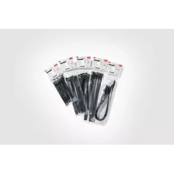 Serre-câble réutilisable HellermannTyton SOFTFIX 340 x 11 mm noir TPU, lot de 6 (115-11350)