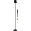 Goobay Wireless LED Floor Lamp, Size XL, 122 cm, RGBW, Black 76573