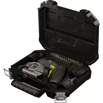 Ensemble tournevis sans fil mini 4 en 1 Goobay 77817, 35 pièces, forme pistolet, avec 4 embouts