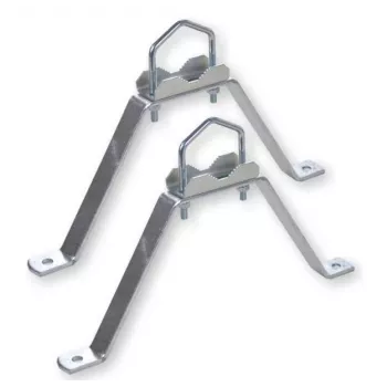 WEIß MHZ2060 Wall Mount Set Steel 20 cm White (39062)