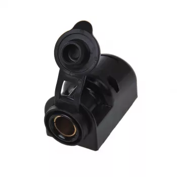 Prise DIN en saillie IWH 12/24 V 16 A noire 019009