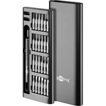 Jeu de tournevis Goobay 77835 avec coffret d'embouts de précision de 48 pièces