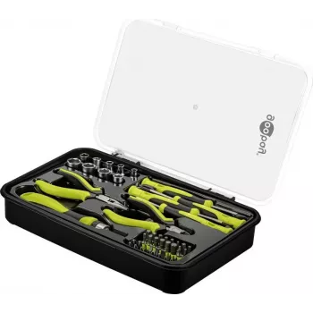 Ensemble d'outils de précision Goobay Advanced 49 pièces pour la réparation électronique 77846