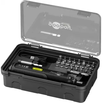 Ensemble de tournevis sans fil mini Goobay 28 pièces – tournevis de précision avec 24 embouts 77816