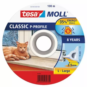 Joint TESA blanc profil P adhésif en mousse EPDM 100 m