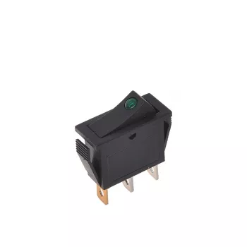 IWH Interrupteur à bascule Vert 12V/24V 10A SPST LED éclairé montage sur panneau 19030