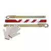 Barre de remorquage IWH 019800 pour voitures particulières, pliable en 3 parties, capacité 2500 kg, jaune