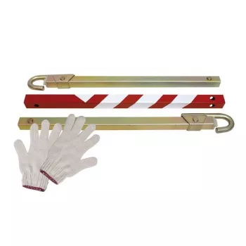 Barre de remorquage IWH 019800 pour voitures particulières, pliable en 3 parties, capacité 2500 kg, jaune