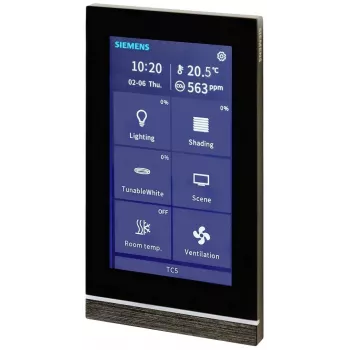 Siemens Touch Control TC5 5 Panel, noir, encastré 205/22 (5WG12052AB22)